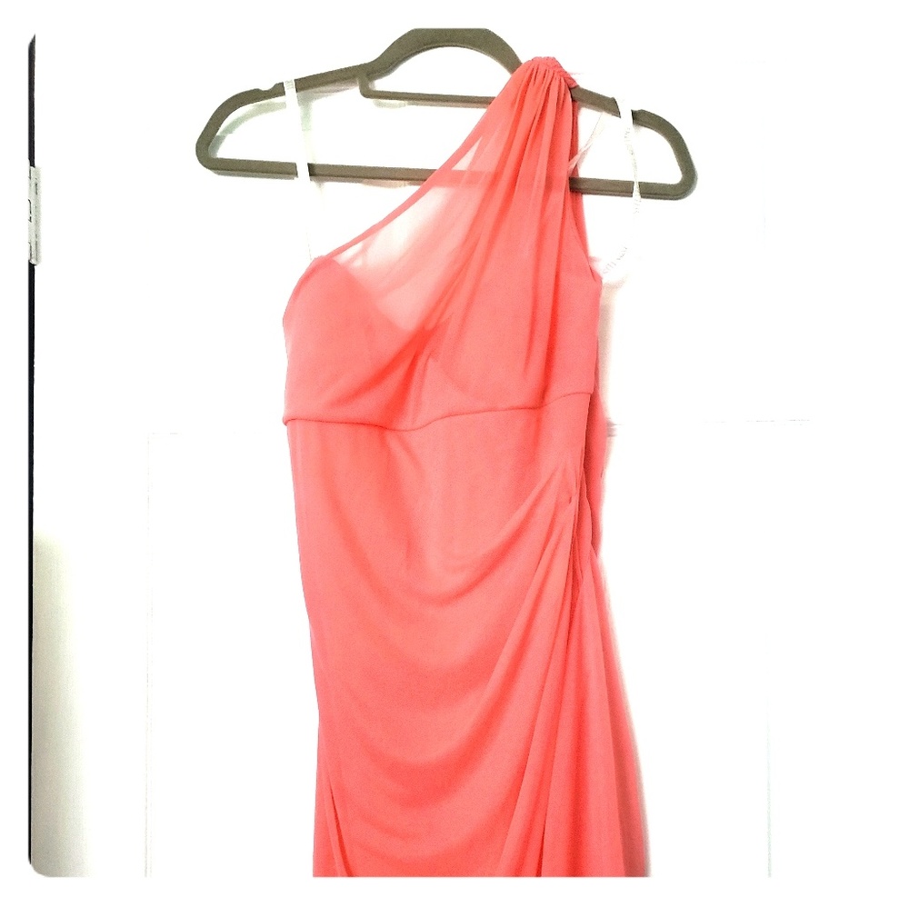 David's Bridal Coral Dress